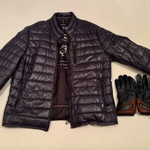 OOKPIK genuine leather coat, never worn.